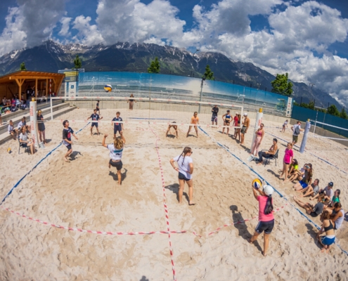 Spiel-Szene vom Schulbeach Cup Landesfinale in Tirol (Innsbruck, 2022)