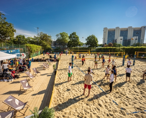 Szenerie beim Schulbeach Cup Landesfinale in Wien (2022)