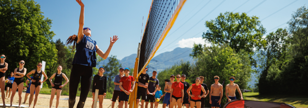 Angriff im Bewerb der Oberstufe beim Landesfinale Vorarlberg