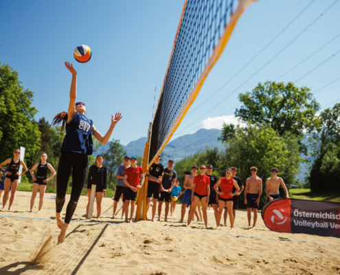 Angriff im Bewerb der Oberstufe beim Landesfinale Vorarlberg